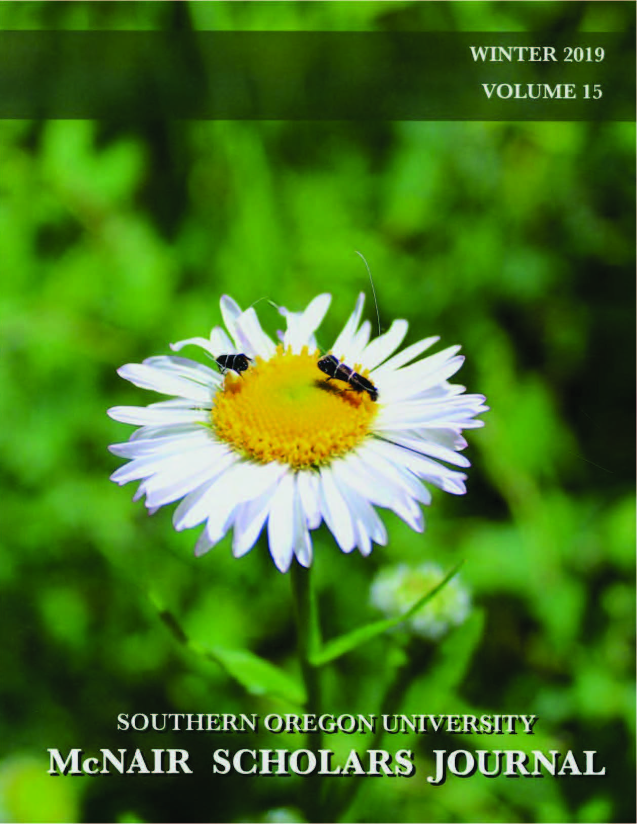 Volume 15 McNair Scholars Journal Winter 2019 COVER