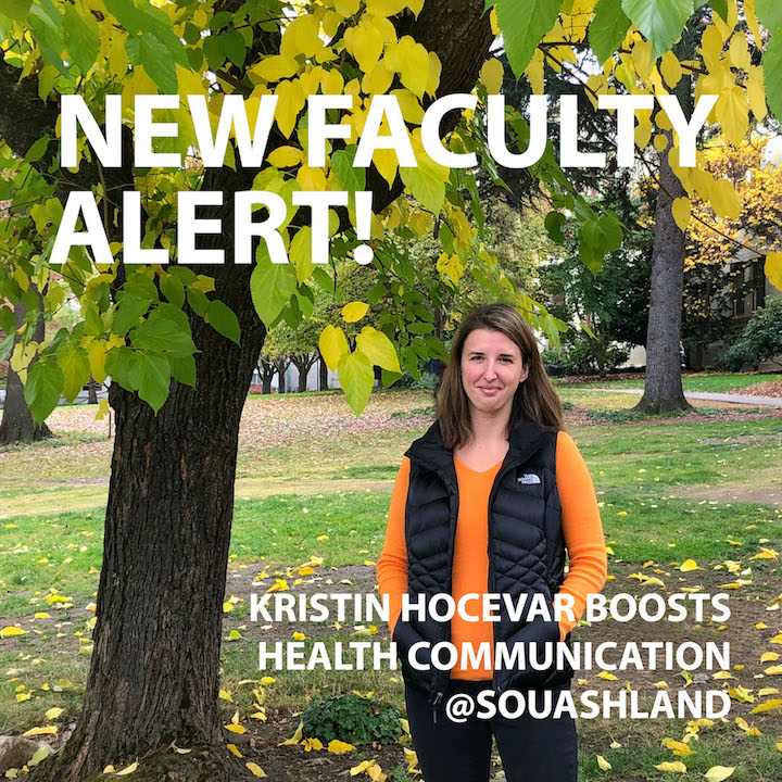 Kristin Hocevar, assistant professor in health communication at SOU