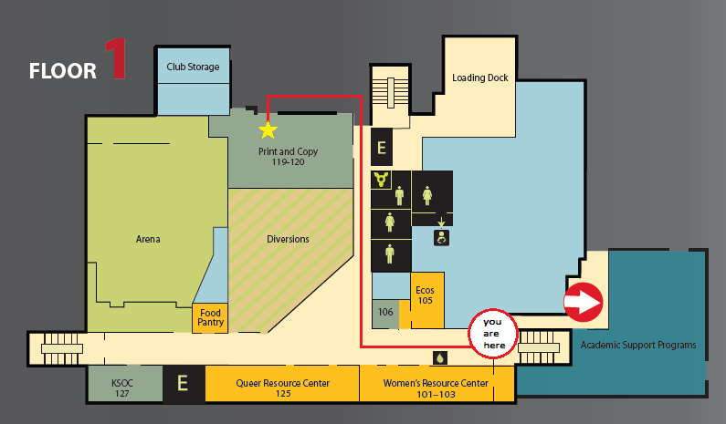 SU PCS basement map