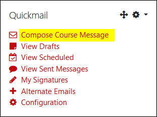 Faculty Use Quickmail Block Knowledgebase Moodle Faculty