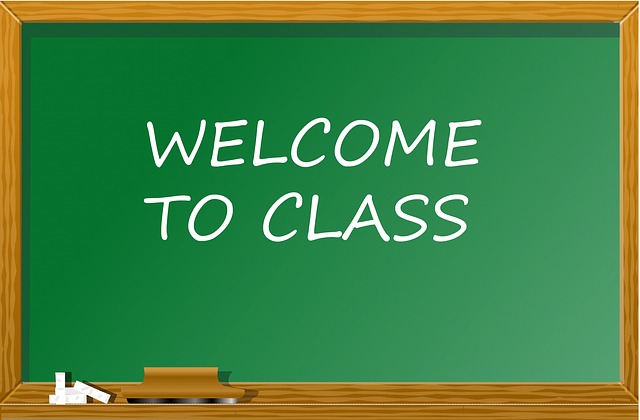 welcome to class on chalkboard