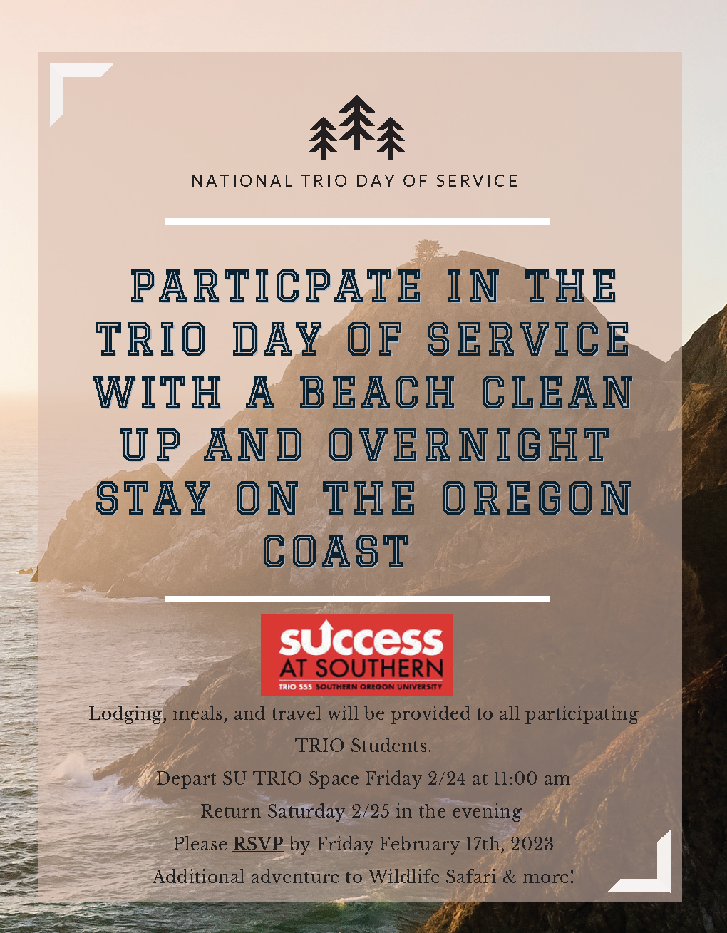 TRIO Day of Service flyer 2023 