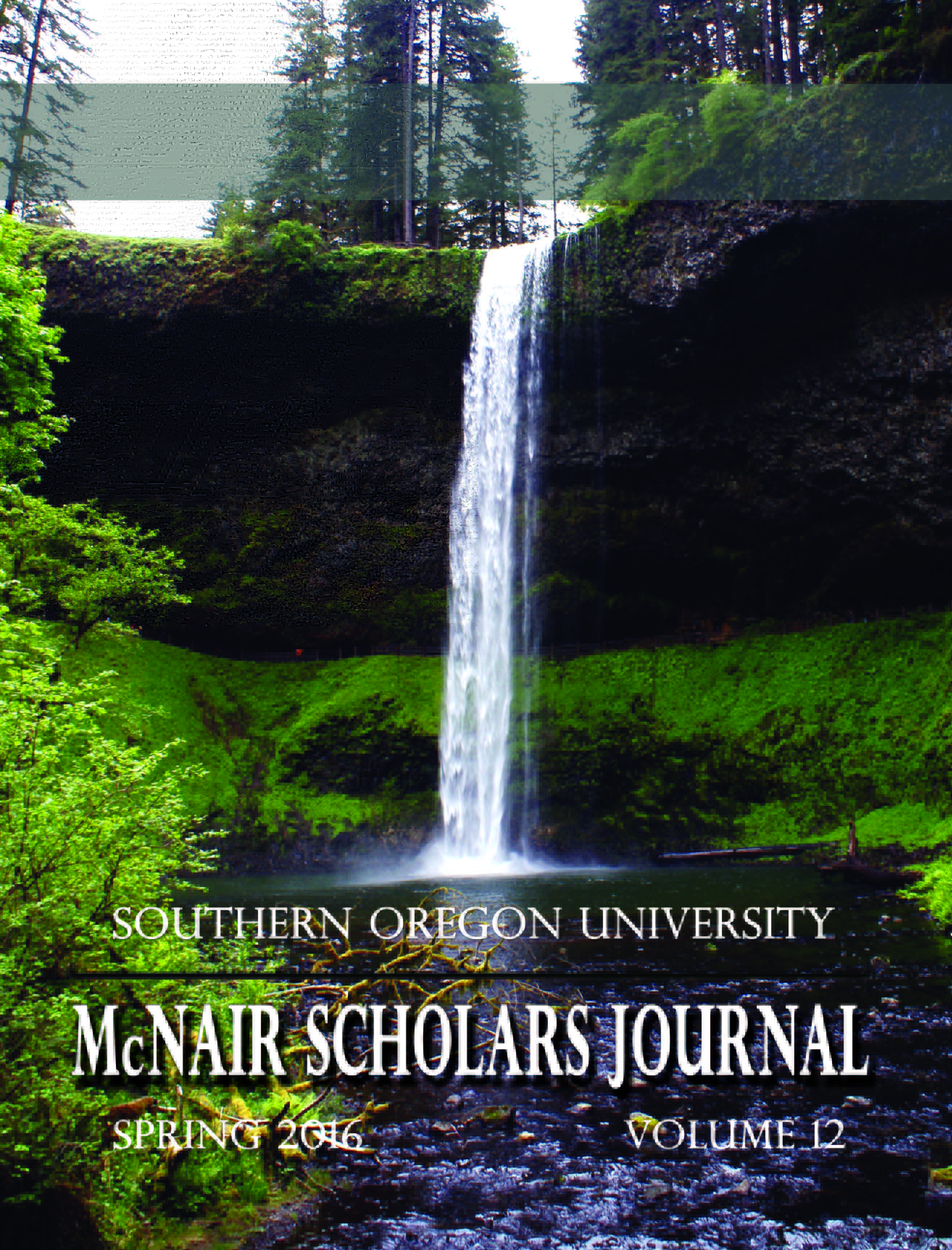 2016 SOU McNair Scholar Journal 