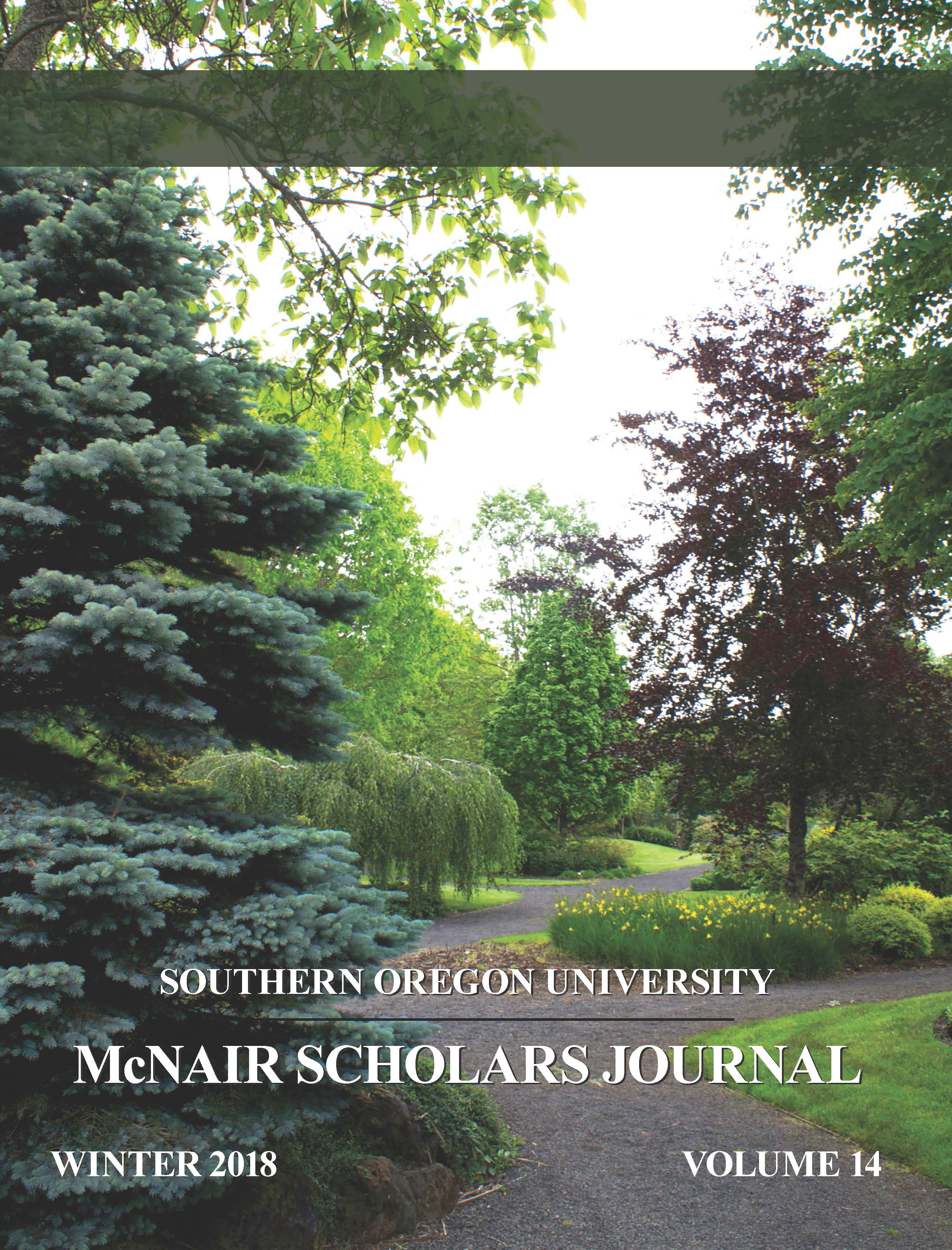 2018 McNair Scholars Journal COVER