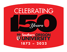 Celebrating 150 Years Southern Oregon University 1872 2022 Small Logo
