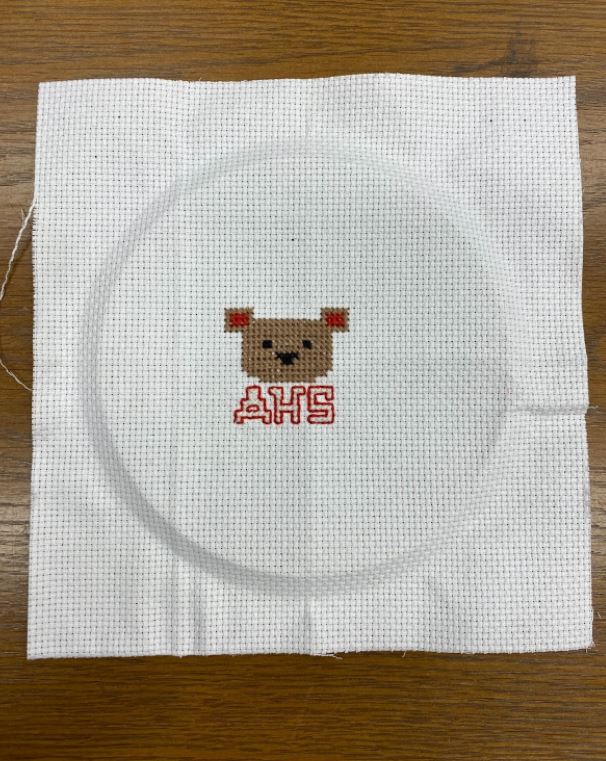Ashland High School Cross Stitch of Bear Mascot